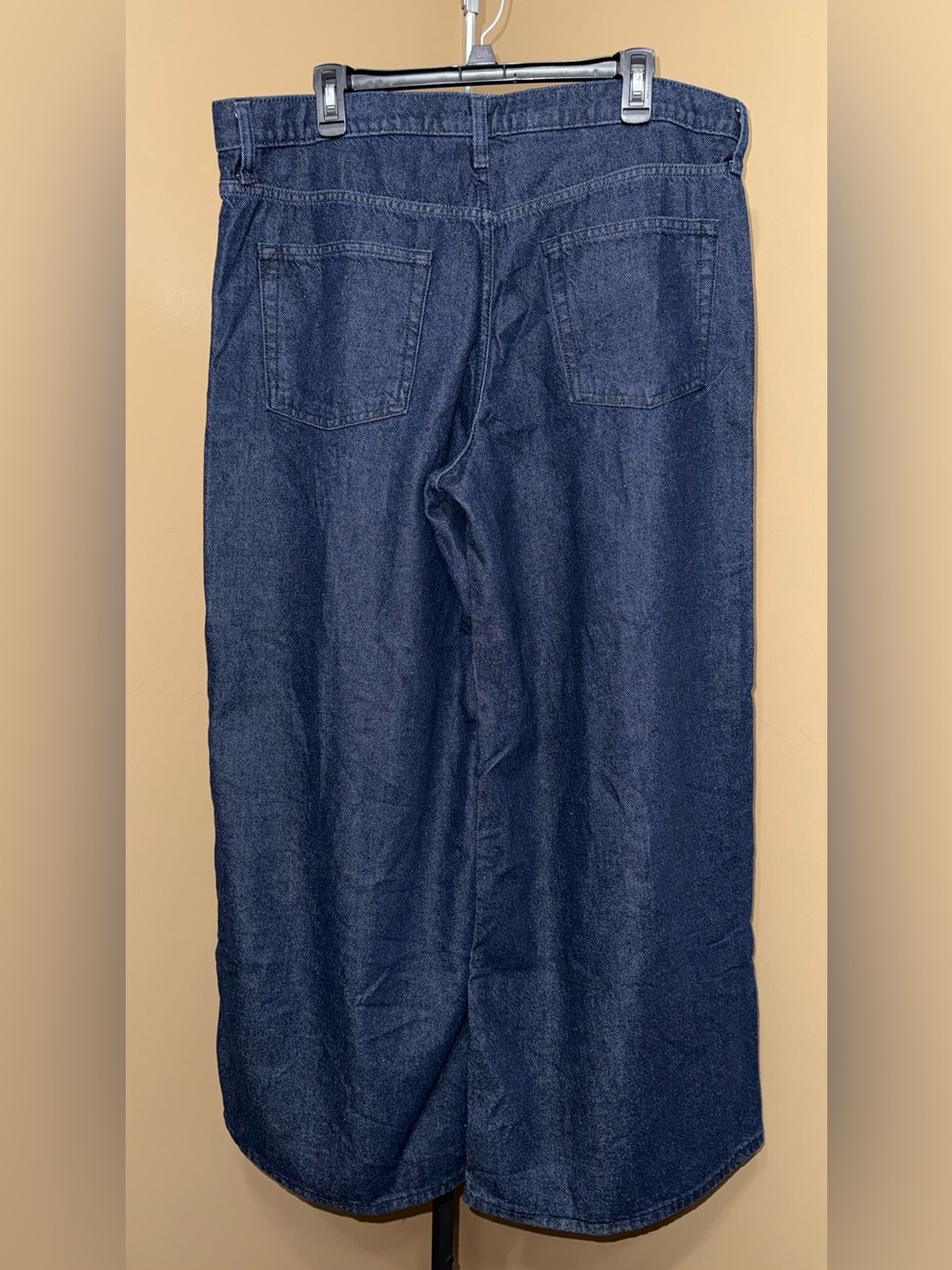 NWT GAP Women’s Baggy Dark Blue wide leg Jeans. Size 14R. - Picture 6 of 9